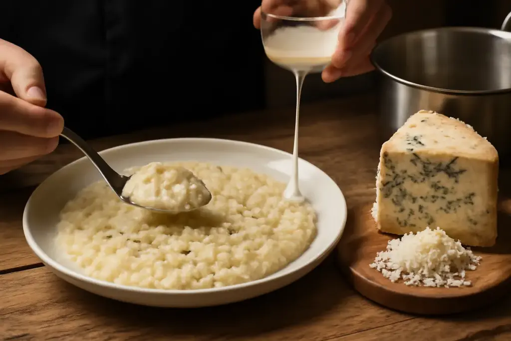 Risotto al Castelmagno tradizionale: il trucco per ottenere una cremosità da ristorante