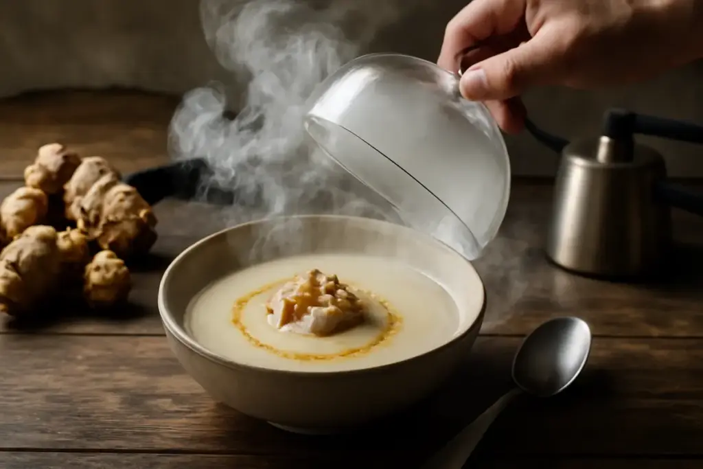 Crema di topinambur: la tecnica di affumicatura leggera che sorprende anche i palati più esigenti