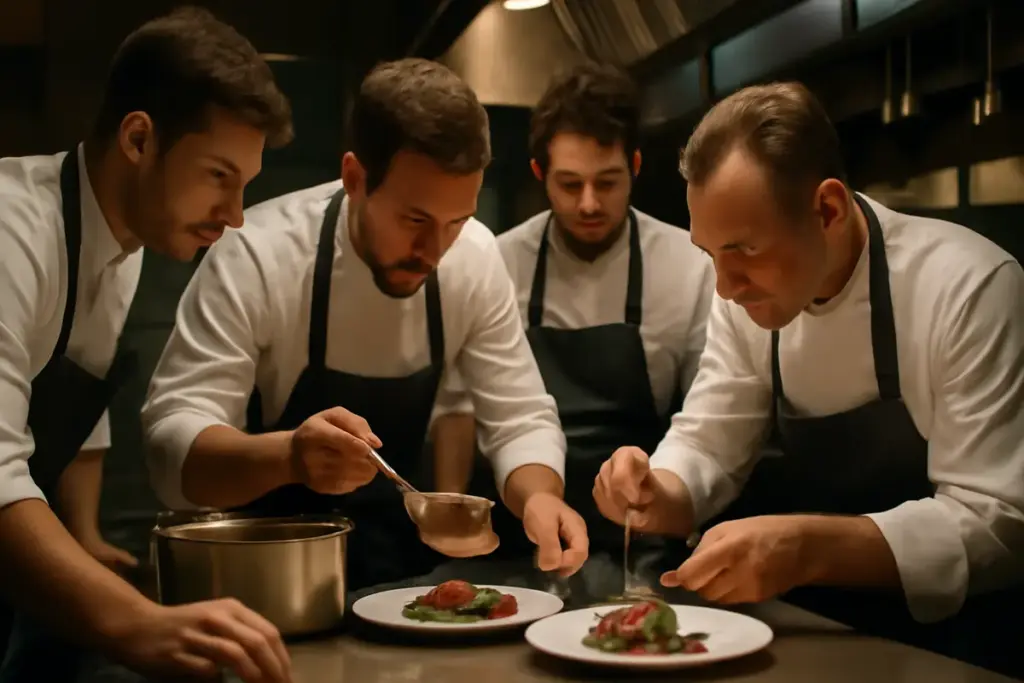 Cosa succede davvero durante una cena a quattro mani tra chef? Il dietro le quinte che pochi hanno visto
